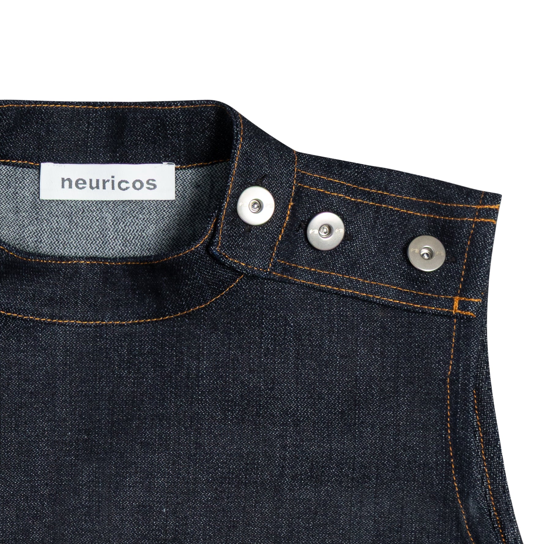 raw denim vest